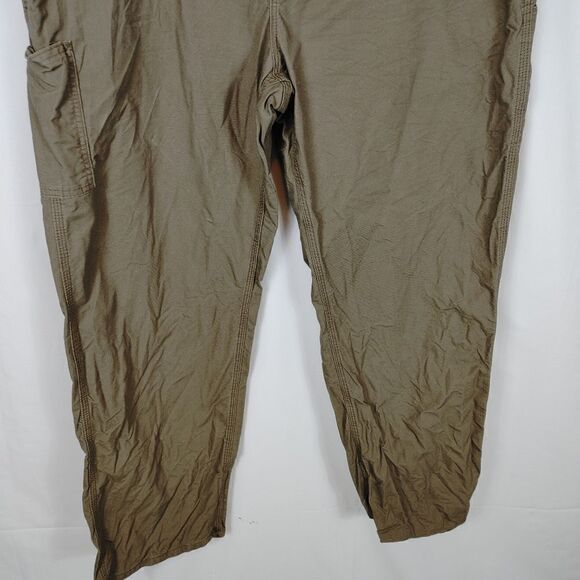 Carhartt B151 Brown Canvas Work Dungarees Loose Fit Pants Men's Size 42 x 32 Wor - Picture 4 of 10